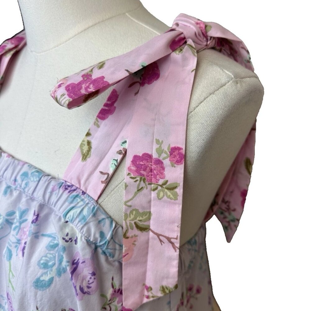🌸 LOVESHACKFANCY x TARGET Jeanne Floral Mini Dress – M – Worn 1 Time 🌸 - Picture 9 of 16